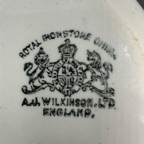 Vintage Soap Dish Royal Ironstone China Oval Wilkinson England White Retro As Is - Picture 5 of 14